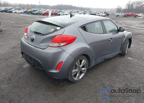 2012 Hyundai Veloster Base W/Black z USA, uszkodzony, nr VIN KMHTC6AD9CU064717